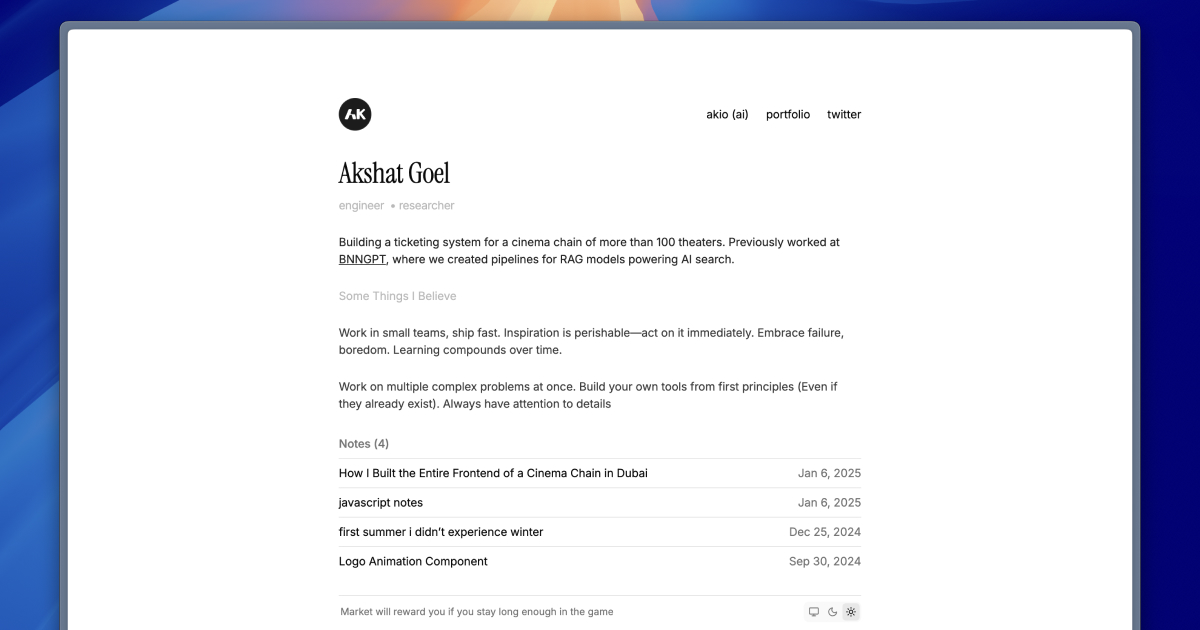 akshat goel — software engineer